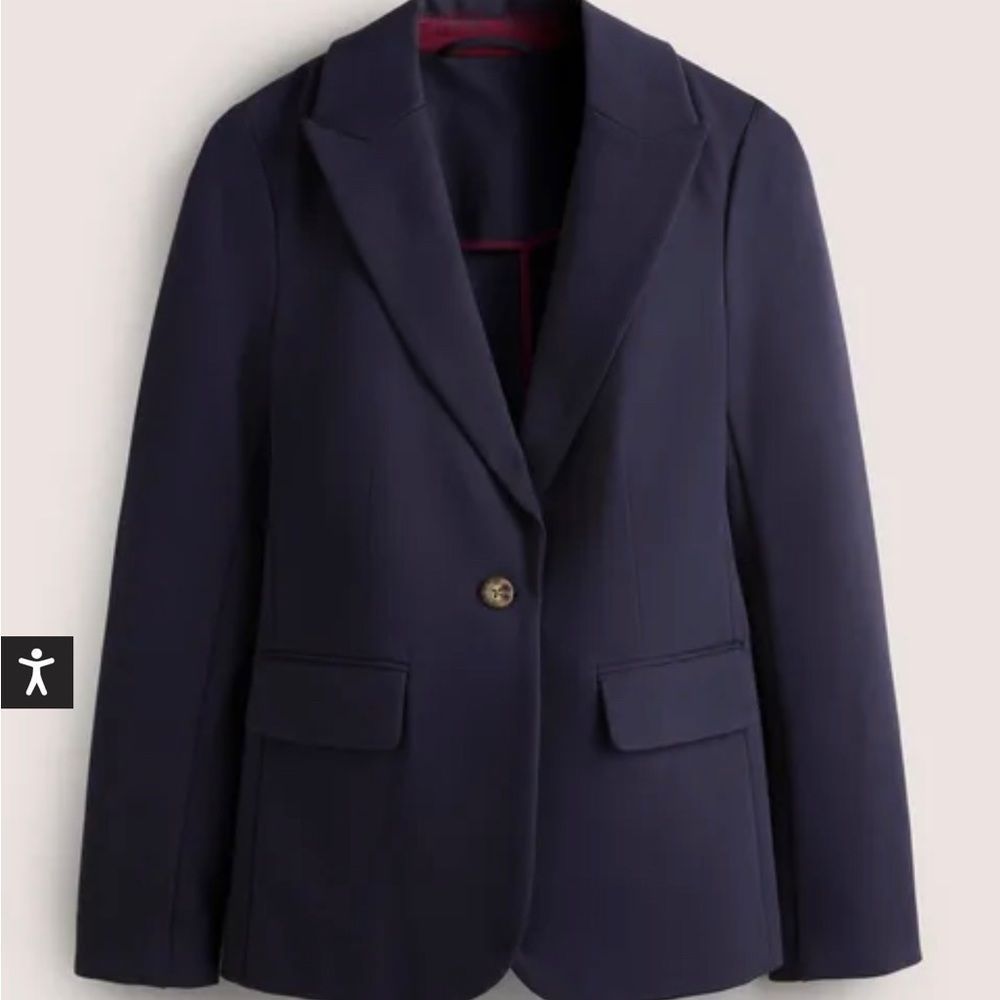 Boden Tailored Stretch Jersey Blazer